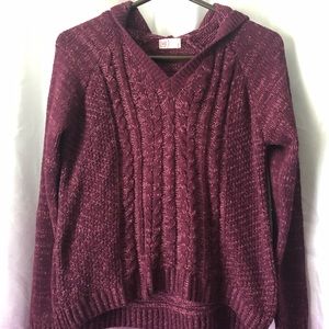 Chenille Hooded Sweater
